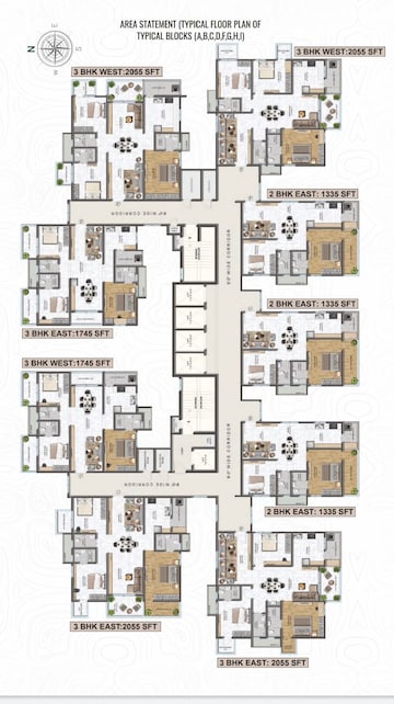 Floor Plan in 3 BHK Apartment at Ameenpur – for Sale