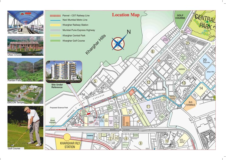 Map Location, soham-residency 3 Bedroom 1897 Sq.Ft. Apartment In Kharghar Navi Mumbai 7242501