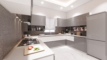 Kitchen in 3 BHK Apartment at Ameenpur – for Sale