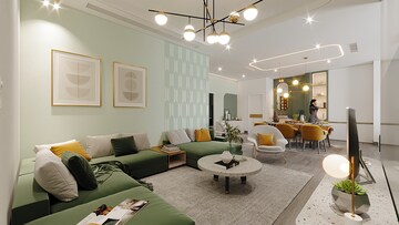 Living Room in 3 BHK Apartment at Ameenpur – for Sale
