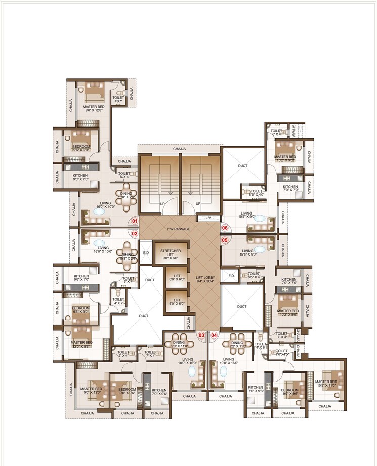 Resale 1 Bedroom 700 Sq.Ft. Apartment in Kharghar Navi Mumbai - 7245042