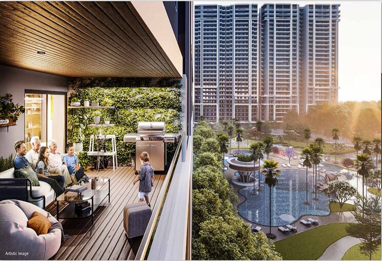 Balcony, m3m-merlin 3 Bedroom 2333 Sq.Ft. Apartment In Sector 67 Gurgaon 7245419