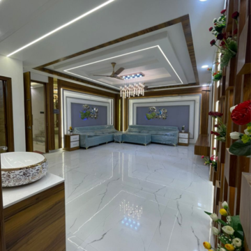 Living Room in 4 BHK Apartment at Mansarovar Extension – for Sale