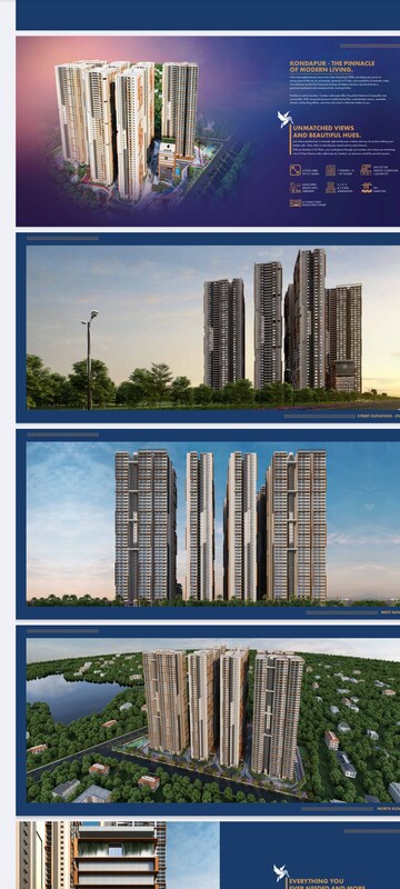 3 BHK Apartment – Exterior View View at Candeur Lakescape, Kondapur - for Sale