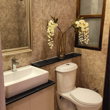 Bathroom in 3 BHK Builder Floor at Manohar Singh Palm Residency, Mullanpur – for Sale