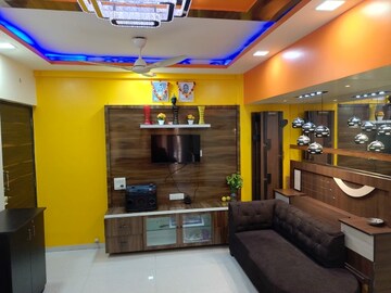 Living Room in 1 BHK Apartment at Gurukrupa Marina Enclave, Malad West – for Sale