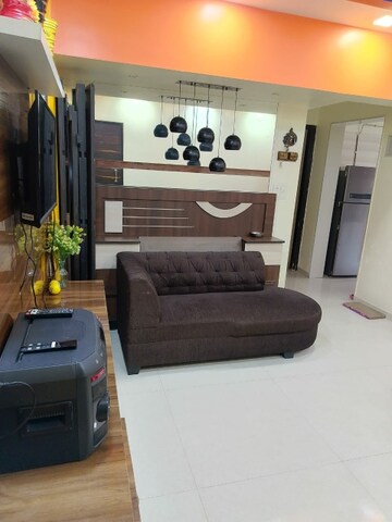 Living Room in 1 BHK Apartment at Gurukrupa Marina Enclave, Malad West – for Sale