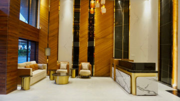Staircase in 3 BHK Apartment at Trishla City, High Ground – for Sale