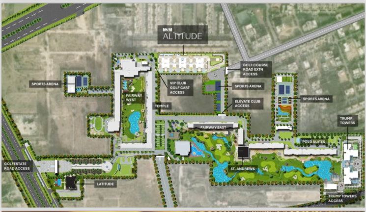 Master Plan, m3m-altitude 4 Bedroom 3755 Sq.Ft. Apartment In Sector 65 Gurgaon 7248967
