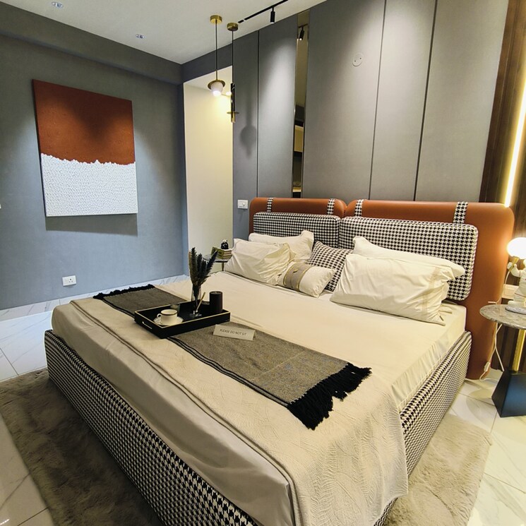 Bedroom, aura-gazania 3 Bedroom 1695 Sq.Ft. Apartment In High Ground Zirakpur 7249016