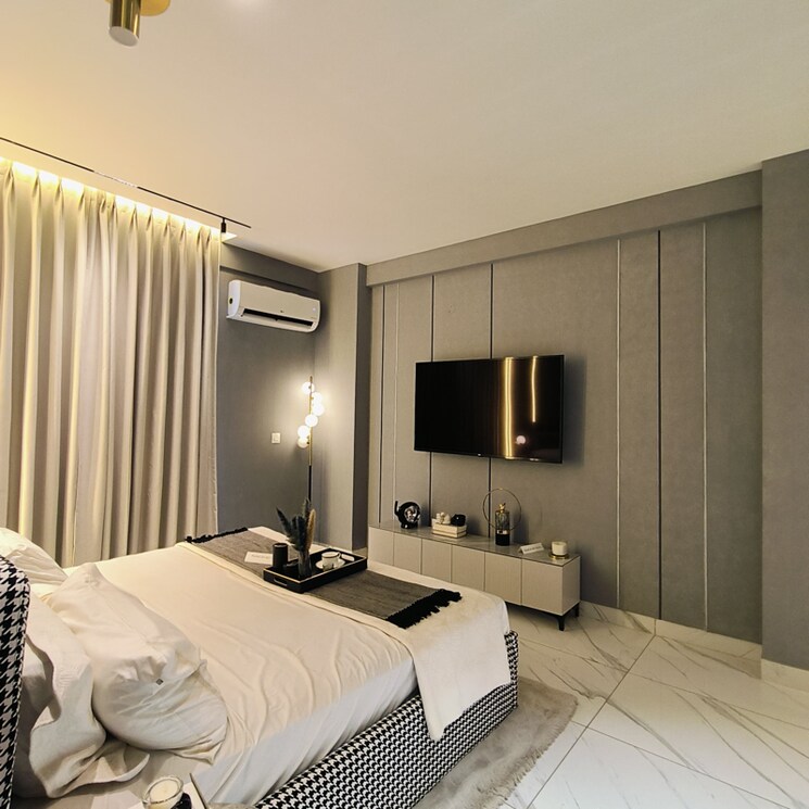 Bedroom, aura-gazania 3 Bedroom 1695 Sq.Ft. Apartment In High Ground Zirakpur 7249016