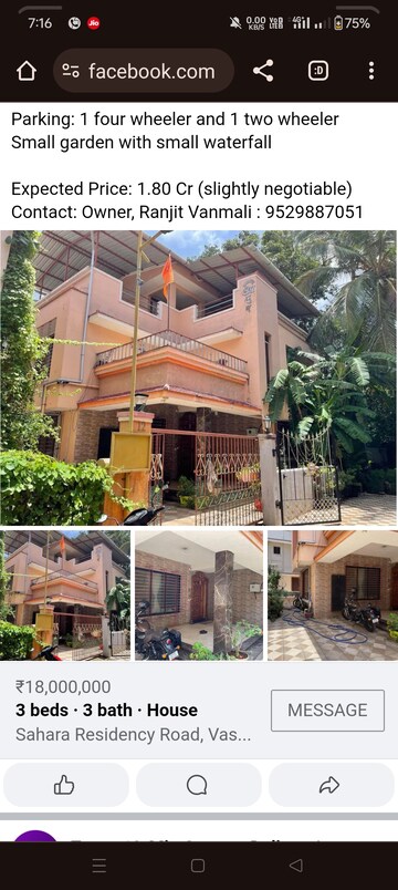 3.5 BHK Villa – Exterior View View at Vasai West - for Sale