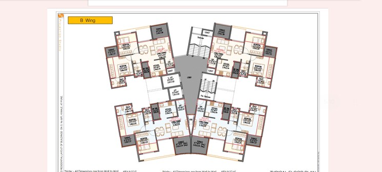 Floor Plan, rose-gardenia 3 Bedroom 894 Sq.Ft. Apartment In Kiwale Pune 7253514