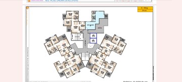 Floor Plan in 2 BHK Apartment at Rose Gardenia, Kiwale – for Sale