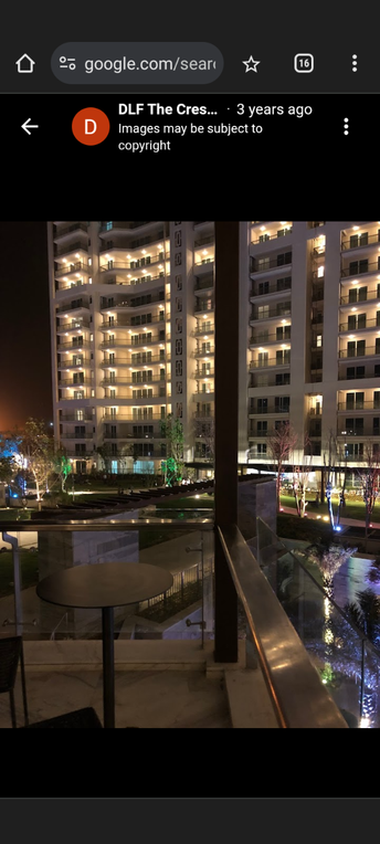 2 BHK Apartment For Rent in DLF The Crest Sector 54 Gurgaon  7253780