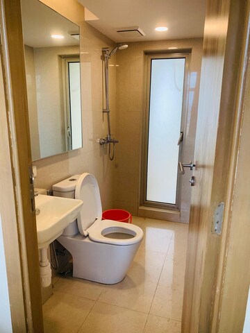 Bathroom in 1 BHK Apartment at Hiranandani Estate Solitaire C, Ghodbunder Road – for Sale