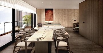 Living Room in 3 BHK Apartment at Krisumi Waterside Residences, Sector 36a – for Sale