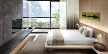 Master Bedroom in 3 BHK Apartment at Krisumi Waterside Residences, Sector 36a – for Sale