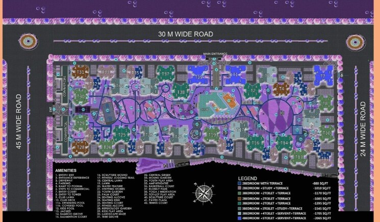 Master Plan, la-residentia 3.5 Bedroom 1545 Sq.Ft. Apartment In Tech Zone 4 Greater Noida Greater Noida 7254534