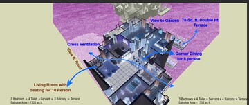 Master Plan in 3.5 BHK Apartment at La Residentia, Tech Zone 4 Greater Noida – for Sale
