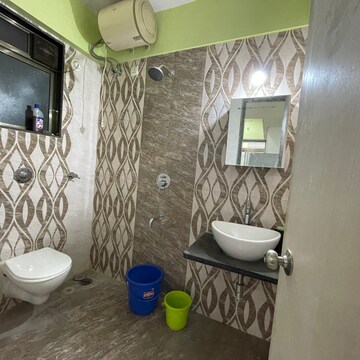 Bathroom in 1 BHK Apartment at Chandak Sparkling Wings, Diamond Industrila Estate – for Sale