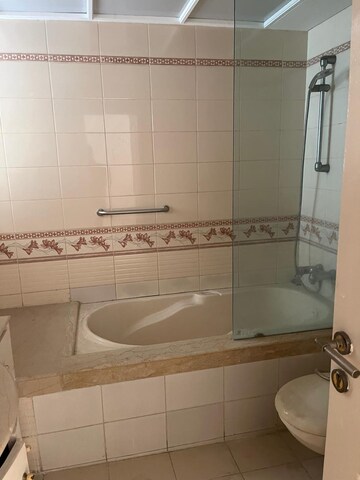 Bathroom in 4 BHK Apartment at Jumbo Apartment, Bandra West – for Sale