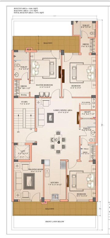 3 BHK Builder Floor For Sale in Sector 9