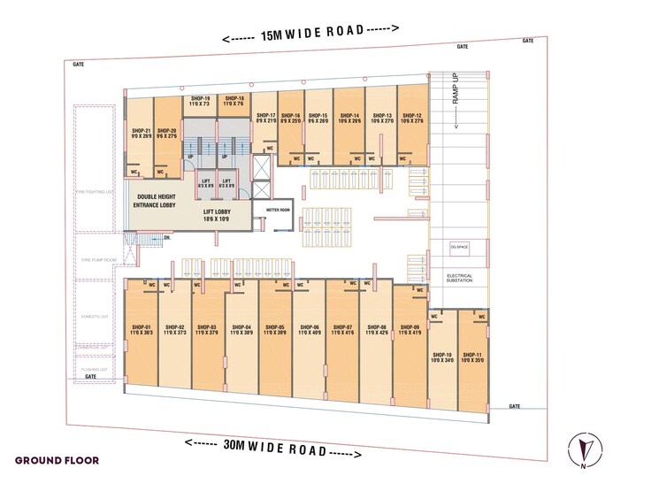 Floor Plan, millennium-urbania 2 Bedroom 1200 Sq.Ft. Apartment In Kalamboli Navi Mumbai 7258991