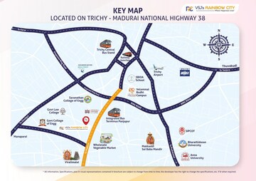  Plot – Map Location View at Trichy Madurai Road - for Sale