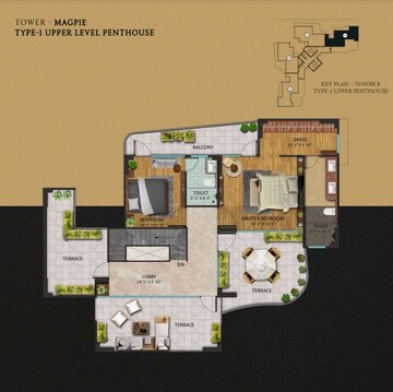 Master Plan in 4 BHK Apartment at Oxirich Chintamani, Sector 103 – for Sale