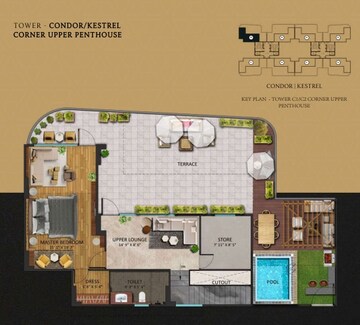 Master Plan in 4 BHK Apartment at Oxirich Chintamani, Sector 103 – for Sale