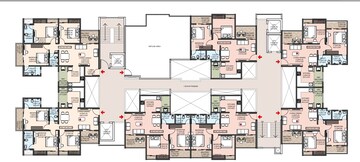 Floor Plan in 2 BHK Apartment at Divine Palm Springs, Wakad – for Sale