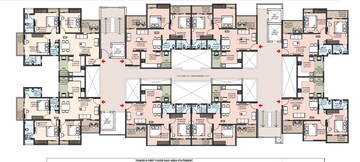 Floor Plan in 3 BHK Apartment at Divine Palm Springs, Wakad – for Sale