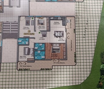 Master Plan in 3 BHK Apartment at RKs Oxygen Homes, Gajularamaram – for Sale