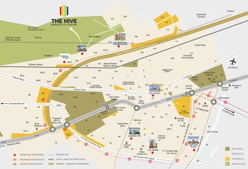  Office Space – Map Location View at Satya The Hive, Sector 102 - for Sale
