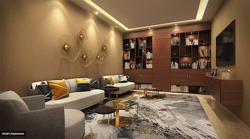 Living Room in 2 BHK Apartment at Sheth Auris Serenity Tower 1, Malad West – for Sale