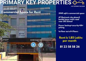 Commercial Office Space 3949 Sq.Ft. For Rent in Electronic City Phase ii Bangalore  7261409