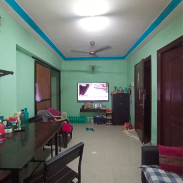 Living Room in 1 BHK Apartment at Veda CHS, Dahisar West – for Sale