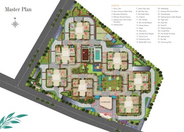 Master Plan in 3 BHK Apartment at Western Springs, Puppalaguda – for Sale