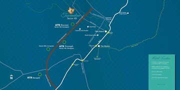 3.5 BHK Apartment – Map Location View at ATS Tourmaline, Sector 109 - for Sale