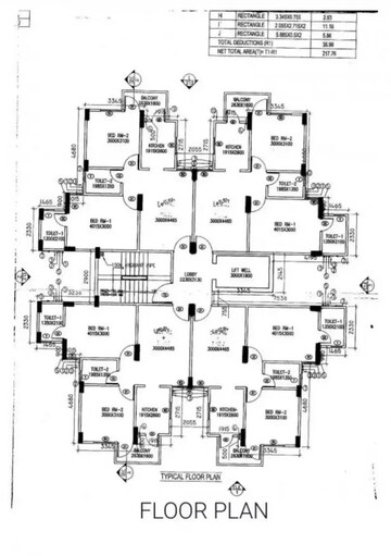 Floor Plan in 2 BHK Apartment at Apex Our Homes, Sector 37c – for Sale