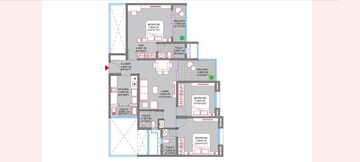 Floor Plan in 3 BHK Apartment at Alpine Astonia, Kiwale – for Sale