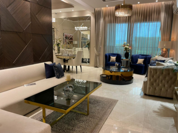 Living Room in 3 BHK Apartment at Artique Uptown Skylla, International Airport Road – for Sale