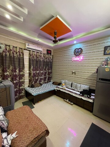Living Room in 1 BHK Apartment at Dhakoli Village – for Sale