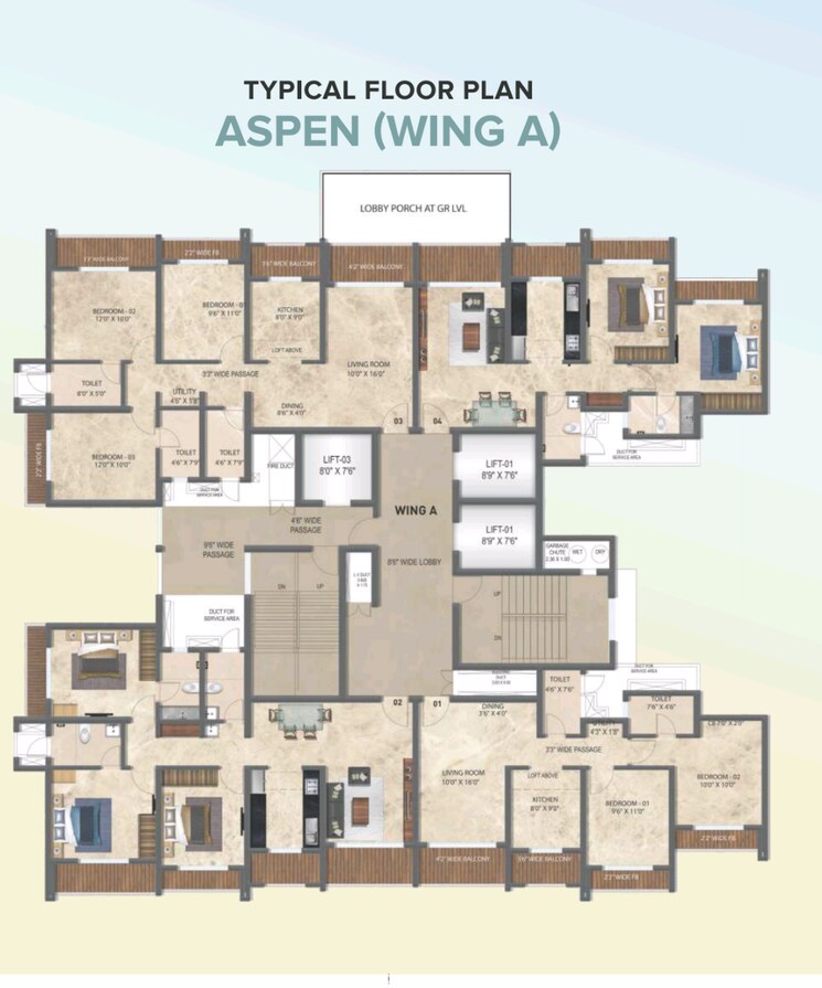 Floor Plan, regency-antilia-phase-v-avana 2 Bedroom 764 Sq.Ft. Apartment In Ulhasnagar Thane 7268245