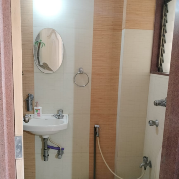 Bathroom in 1 BHK Apartment at Lourdes Citadel, Dahisar West – for Sale