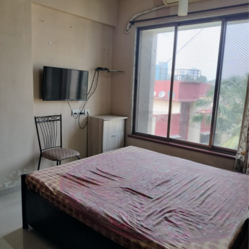 Master Bedroom in 1 BHK Apartment at Lourdes Citadel, Dahisar West – for Sale