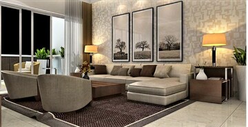Living Room in 4 BHK Apartment at Azeagaia Botanica, Vrindavan Yojna – for Sale