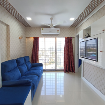 Living Room in 2 BHK Apartment at Navkar Yellow Roses, Ic Colony – for Sale