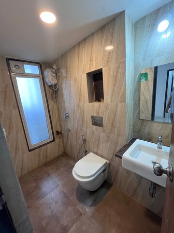 Bathroom in 2 BHK Apartment at Soham Crystal Spires, Ghodbunder Road – for Sale